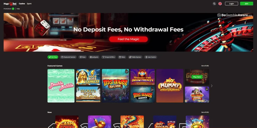 Magic Red Casino Games