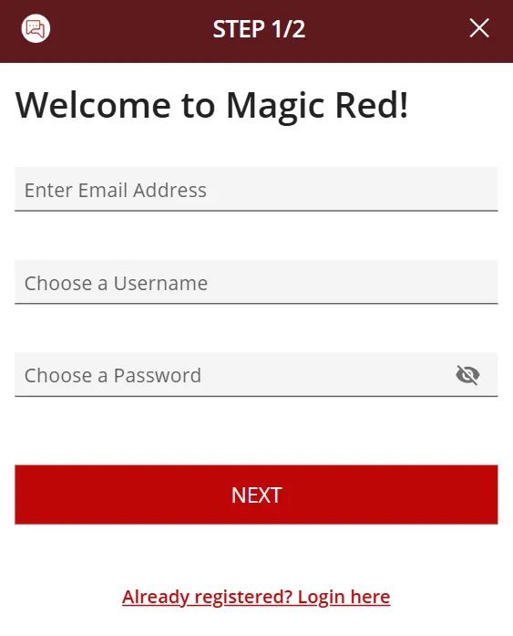 Magic Red Casino Sign Up